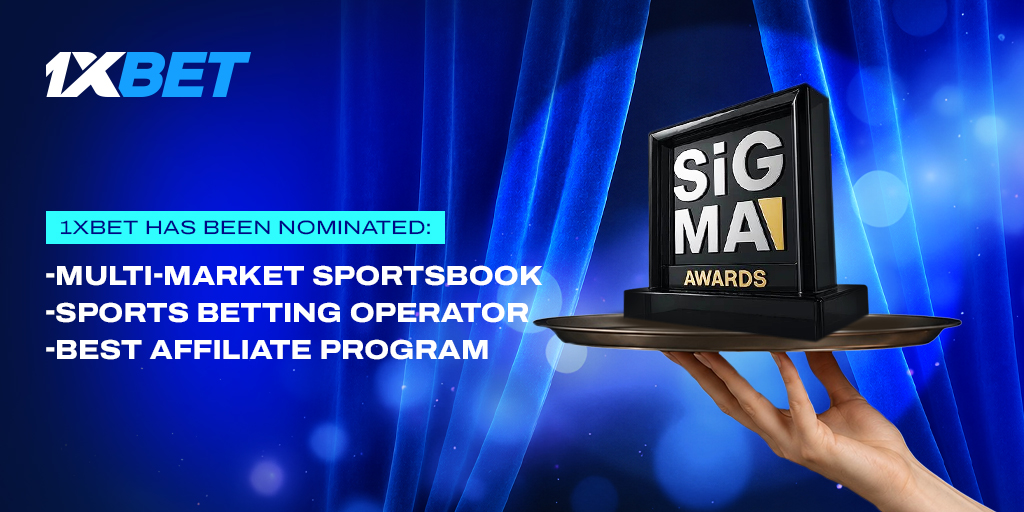1xBet receives three nominations on the final shortlist for the prestigious SiGMA Europe Awards 2026