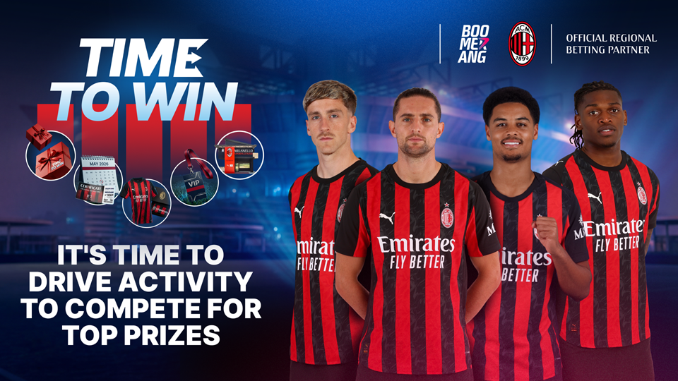 The ongoing TIME TO WIN tournament by Boomerang Partners offers affiliates access to rewards connected with AC Milan.
