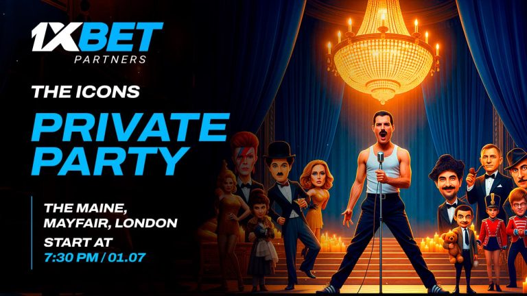1xbet holds exclusive party for partners in the icons style
