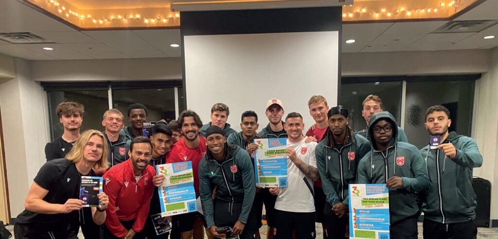 ibia education session delivered with calvary fc