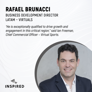 Read more about the article INSPIRED APPOINTS RAFAEL BRUNACCI AS BUSINESS DEVELOPMENT DIRECTOR LATAM – VIRTUALS