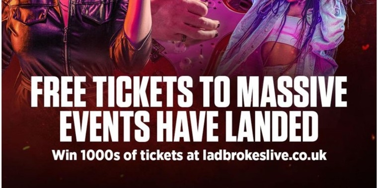 LADBROKES ANNOUNCES PARTNERSHIPS WITH THE O2, AEG PRESENTS AND NME TO POWER THE LAUNCH OF “LADBROKES LIVE”