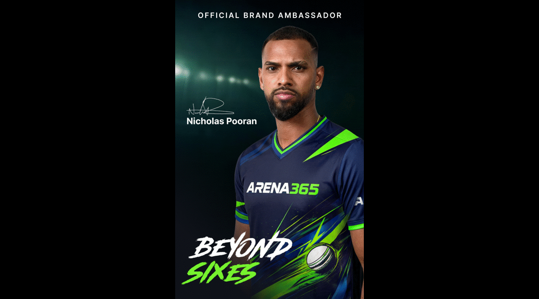 Arena365 Signs T20 Star Nicholas Pooran as Brand Ambassador in New Cricket-Focused Strategy