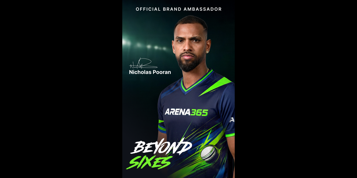 Arena365 Signs T20 Star Nicholas Pooran as Brand Ambassador in New Cricket-Focused Strategy
