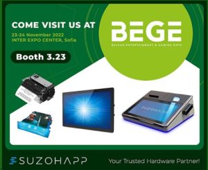 SUZOHAPP TO PRESENT GAMING AND SPORTS BETTING SOLUTIONS AT BEGE 2022