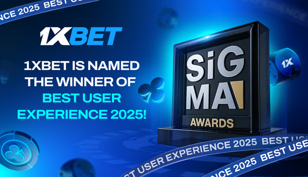 1xBet won the BEST USER EXPERIENCE 2025 award