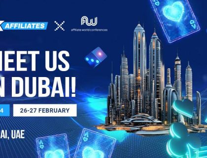 Visit the 1xAffiliates team booth at the Affiliate World Dubai exhibition