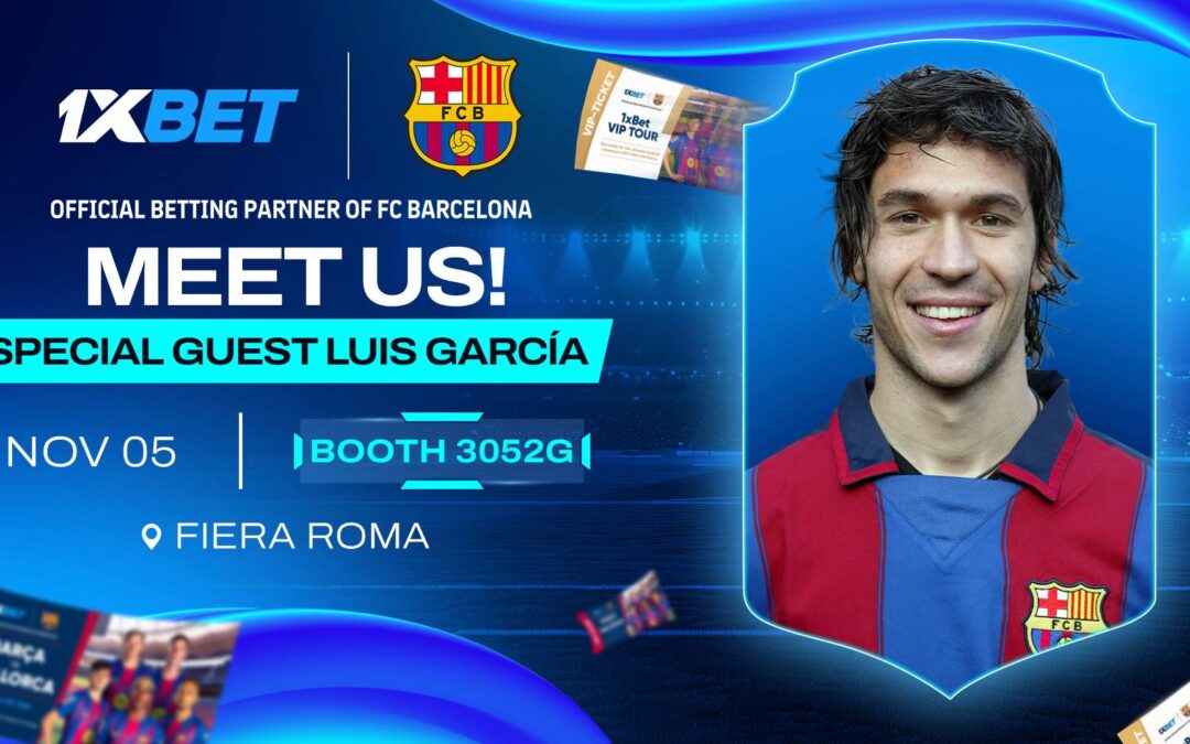 1xBet at SiGMA Central Europe: Simon Westbury’s presentation, special guest Luis García, booth, and 4 interactive zones