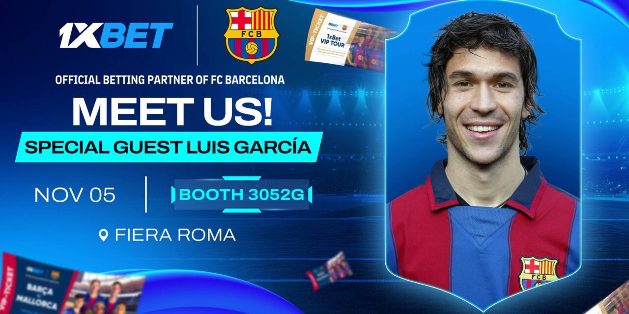 1xBet at SiGMA Central Europe: Simon Westbury’s presentation, special guest Luis García, booth, and 4 interactive zones