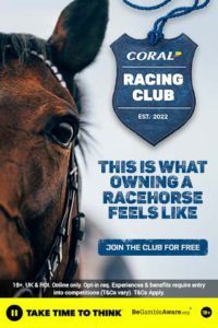 Read more about the article CORAL LAUNCHES GROUND-BREAKING FREE-TO-JOIN RACING CLUB